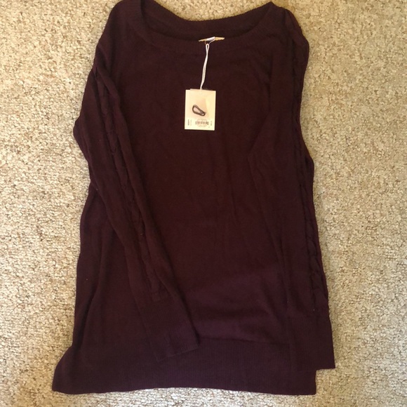 Lauren Conrad tunic sweater with lace up details on sleeves. Size small. NWT - Picture 2 of 2